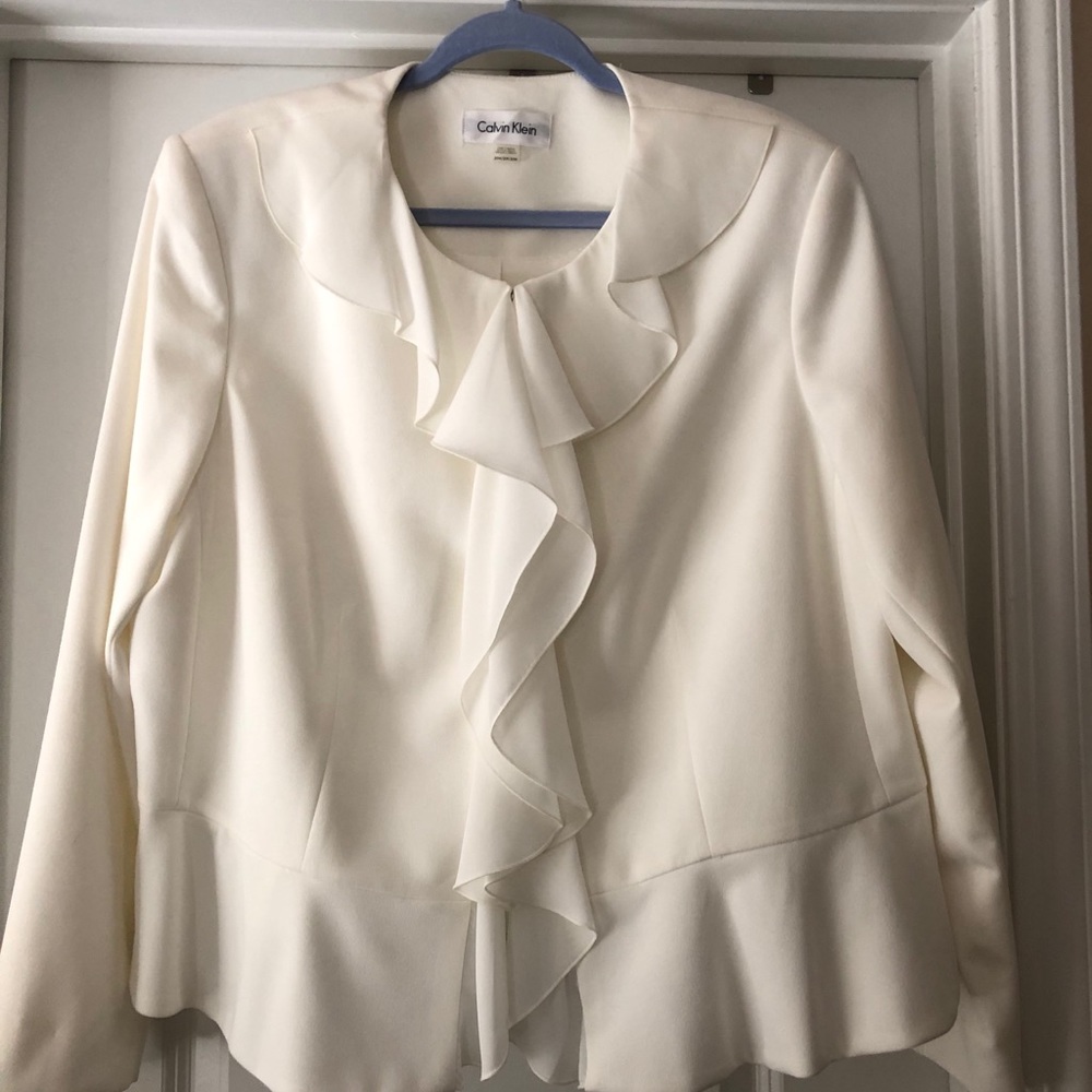 Jacket with ruffle detail